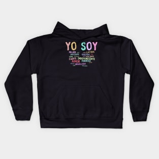 Yo Soy Shirt, Mujer Latina Shirt, Educada Magica Tee, Educated Latina, Mexican Latina Muier Independiente, Camisa De Latina Kids Hoodie